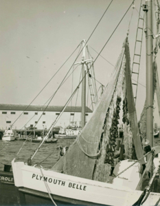 Sklaroff Wharf with Ship Plymouth Belle