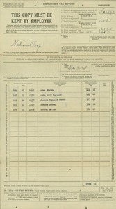 National Trap  1948 Employers Tax- Quarterly Return