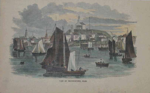 "A View of Provincetown, Mass." Unknown artist
