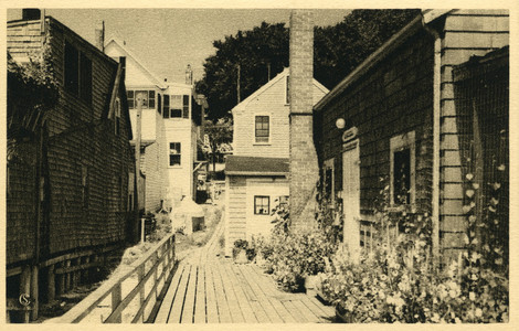 Postcard Image of Blanche Lazzell Studio "Provincetown Lane"