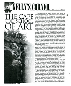 Kelly’s Corner 193 – The Cape Cod School of Art