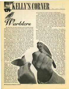 Kelly’s Corner  207 – Warblers