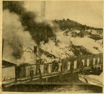 Macara Wharf Fire - 1973
