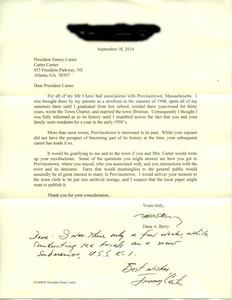 President Carter - correspondence 