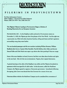 Pilgrims in Provincetown