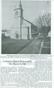 Centenary Church Destroyed by Fire