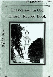Church Record Book