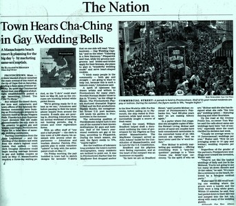 Town Hears Cha-Ching in Gay Wedding Bells