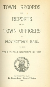 Annual Town Report - 1899