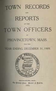 Annual Town Report - 1909