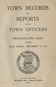 Annual Town Report - 1912