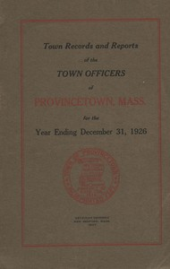 Annual Town Report - 1926