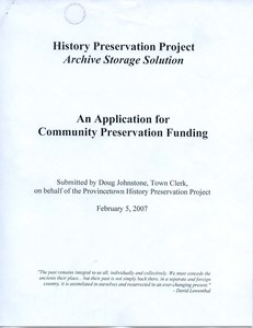 History Preservation Project VI