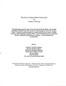 The Norris Church Mailer Fellowship