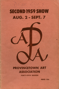 Provincetown Art Association Exhibition of 1959 (2nd)