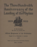 Program from the 300th Anniversary of the Landing 