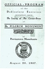 Official Program of the Laying of the Cornerstone for the Pilgrim Monument