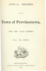 Annual Town Report - 1875